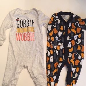 3 month lot. Thanksgiving and Halloween